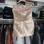 Oh Polly  x Bratz rose gold soft pink metallic tube top denim mini dress 4 Photo 15