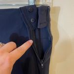 MM.LaFleur  Power Stretch Pants Flat Front Side Zip Kick Flare Black Size 8‎ Photo 2