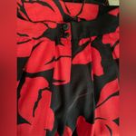Adele Joyce Vintage Red And Black Floral Midi Pleated Skirt Petites Size 2 Photo 3