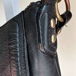 Coach Black Leather Shoulder Bag with Gold Accents Photo 7