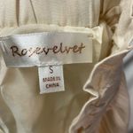 Rose Velvet Strapless Jumpsuit Womens Small Cream‎ Rayon Neutral Soft Cargo Photo 3