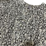 Anthropologie Vanessa Virginia  Gray White Floral Cotton Top - Size Large Photo 2