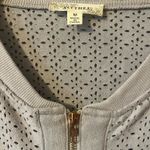 Gray Suede Full Zip Eyelet Jacket Size M Photo 1
