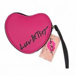 Betsey Johnson Pink Heart with Glasses Luv Betsey Wristlet NWT Photo 8
