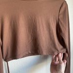 Streetwear Society  Chocolate Brown Crop Top Photo 1