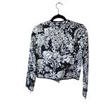 Boden Amelie Broderie Biker Jacket Women's Size 4 Blue Photo 13