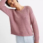 Madewell open-stitch austen pullover sweater Photo 0