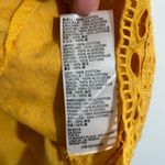Anthropologie Maeve by Tilly Eyelet Blouse Sz 4 Sunflower Yellow Photo 8