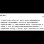 Rococo Sand Emi Ombré Pleated Mini Dress Green Size XS Photo 11