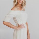 Baltic Born NWT  Harper Ivory Smocked Dress Off The Shoulder Women’s Size S Photo 1