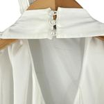 Show Me Your Mumu Jasmine White Satin Halter Maxi Dress Size Medium Photo 7