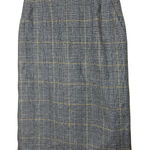 Evan Picone Vintage Plaid Pencil Skirt Size 10 Wool Blend Photo 0