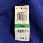 maison Jules womens large dress bright sapphire half sleeve knee length new Blue Photo 8