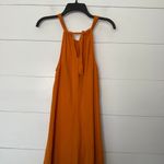 Evereve  Women’s XS Orange Gauze Halter Dress Photo 4