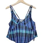 Free People We The Free Womens XS Plaid Cotton Crop Top NEW Photo 1
