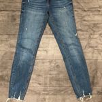 ZARA  blue skinny destroyed jeans Photo 1
