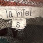 La Miel Southwest Aztec Print Button Front Shacket Women's Size Small Distressed Photo 7