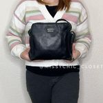 Perlina  Vintage Genuine Leather Black Crossbody Bag Photo 2