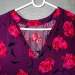 A New Day Dark Purple Floral Tiered Dress - , Womens Size S, Lightweight Photo 5