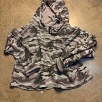 Bobi  Los Angeles Women’s Camo Thermal waffled Hooded Knotted Hem Top Size Sml Photo 0