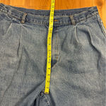 Consensus Vintage Denim Jean Shorts Jorts Unisex Pleated High Rise size 36 Blue Photo 5