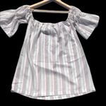 LeShop Boho Peasant Off Shoulder Tunic/Dress White Size M Photo 9