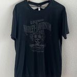 Bravado Harley Davidson Hawaii Black Graphic Tee T-Shirt Neck Cutout Large Photo 0