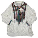 Johnny Was  - Biya Astry Embroidered Rayon Blouse in White Photo 0