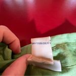 Carroll Reed Linen Ruffle Blouse Women’s 2X Green Sleeveless Button Front Top Photo 2