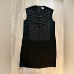 Helmut Lang  Black Textured Mini Dress Photo 4