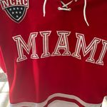Miami University Hockey Jersey Red Photo 0