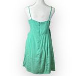 Nine West Green Faux Wrap Spaghetti Strap Boho Mini Dress Size XL Photo 2