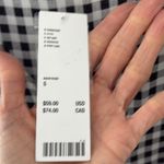 Urban Outfitters NWT Black & White Gingham Check Button Up Shorts Romper Photo 4