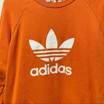 Adidas  Orange Crewneck Sweatshirt Photo 4
