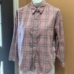 Lucky Brand  pink plaid button up shirt Photo 2