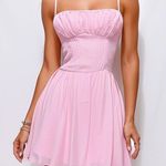 Selfie Leslie Here Comes the Sun Bubblegum Pastel Pink Spaghetti Strap Dress Photo 0