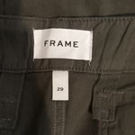 Frame  Relaxed Utility Pant In Olive Green Surplus Cropped Womens 29 Photo 1