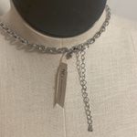 New Directions necklace infinity circles silvertone lobster claw New OS Silver Photo 4