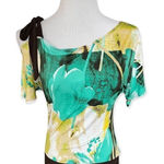 A'Gaci Womens  Cold Shoulder Empire Waist Top - Sz S Photo 0