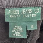 Ralph Lauren VTG Lauren Jeans Co Pants Womens 12 Black Straight Leg Quiet Luxe Photo 1