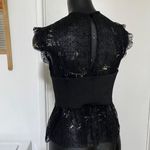 ZARA NEW  Lace Peplum Twofer Bustier in Black Size Small Photo 5