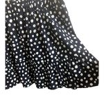 Loft Skirt Womens XXL Navy White Polka Dot Ruffle Aline Career Brunch Tea Photo 3