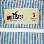 Hollister  Blue White Striped Sleeveless‎ Embroidered Tank, Light, Size Small Photo 4