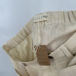 NEW Jean Jones Field Day Farm To Table Linen Pants Cream Wide Leg Size S Photo 7