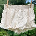 Aerie Beige Linen Shorts Photo 0