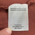 Emory park  Corset Crop Top Womens L Off Shoulder Long Sleeve Rust Red Viscose Photo 6