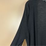 Banana Republic  Black Open Front Duster Cardigan Sweater Linen Blend XL Photo 3