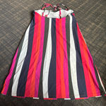 Krimson Klover Odessa Swim Dress In Prism Stripe Size M Red Size M Photo 3