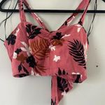 ZARA  Tropical Print Cropped Top Size S Bloggers Fave Photo 1