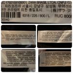 ZARA Double Faced Jacket Black Moto Style Buckles Zippers Large 6318/226/800 Photo 9